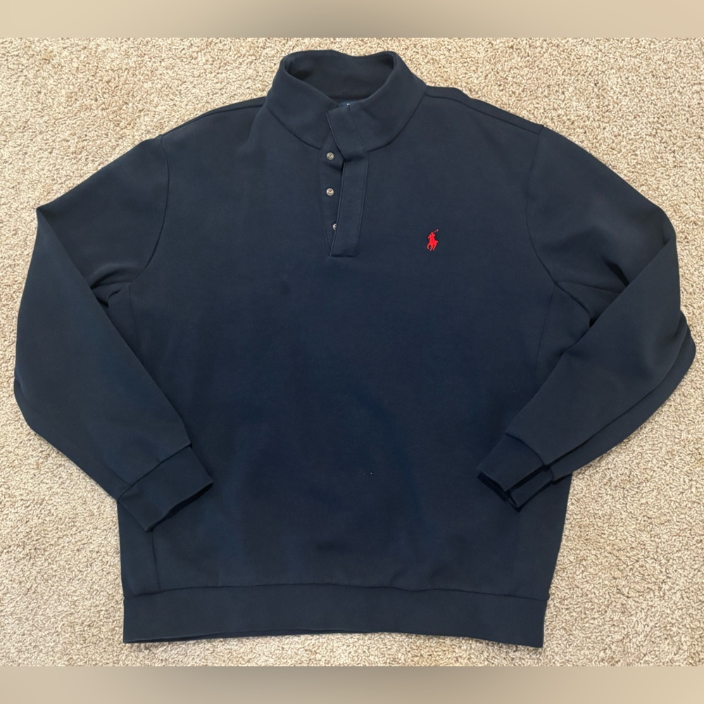Polo by Ralph Lauren Dark Blue Shirt with Red Emblem